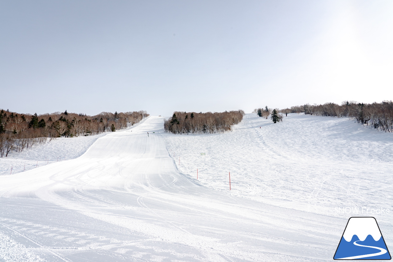 キロロリゾート｜今日の山頂積雪は「340cm」！ビシッと締まったロングコースで快適クルージングが楽しい１日♪